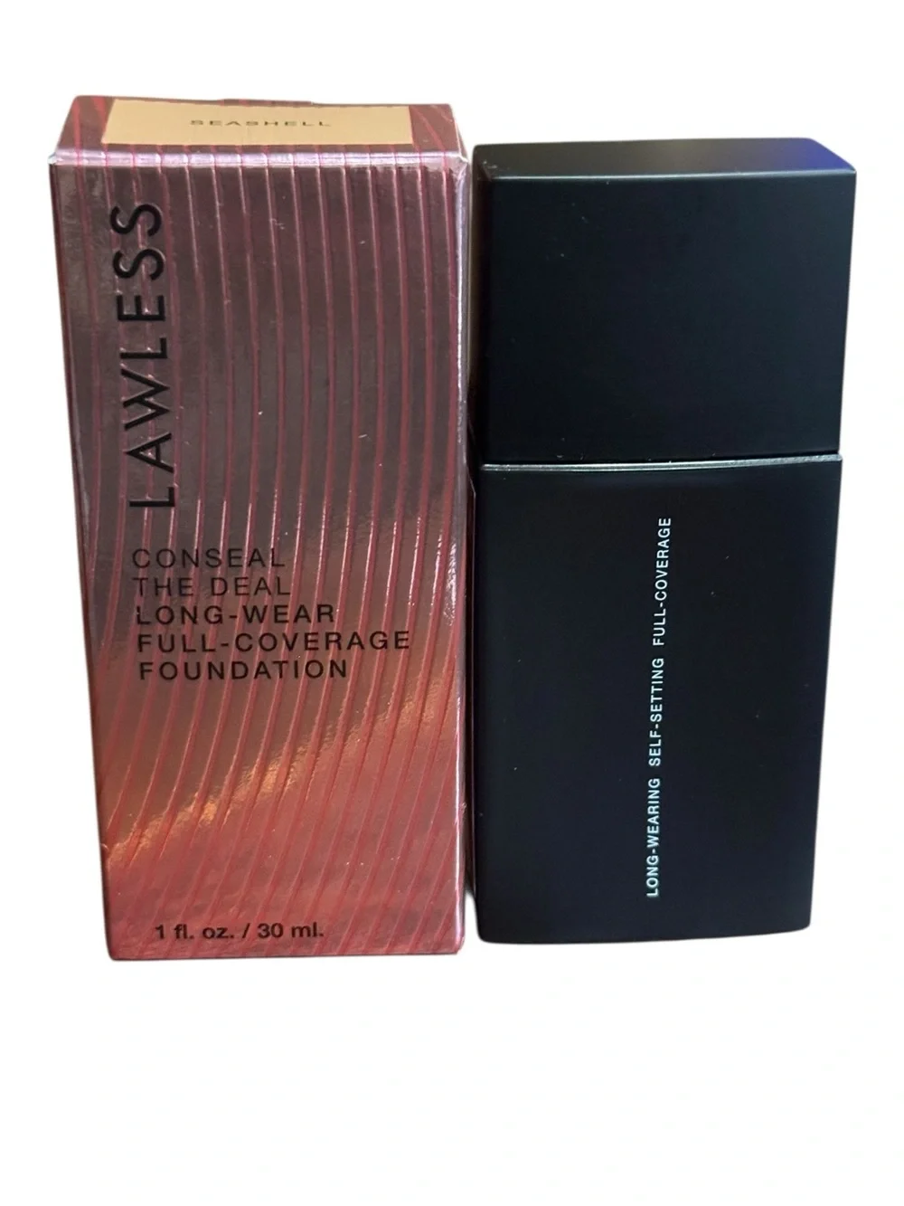 Lawless Conseal The Deal Long-Wear Full-Coverage Foundation Seashell 1oz New